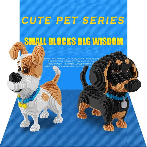 Ulanlan Adult Building Sets, Dog Animal Building Toy, Micro Brick Building Block Dog Model to Build, Best Gift for Dog