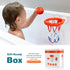 Bath Toys - Bathtub Basketball Hoop for Toddlers, Shower Toys with 4 Soft Balls, Mold Free, Strong Suction Cup
