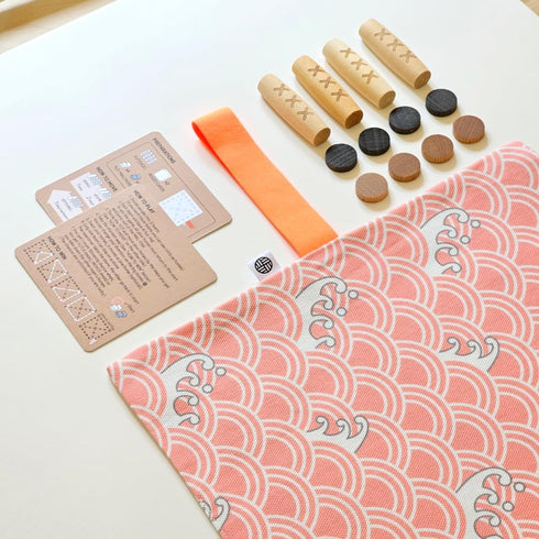 2~4Teams, 15min, Giftable YUTNORI(Portable Board Game), Traditional Korean Party Game (with Unique Dice), Korean Folk