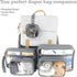 5 Set, Piece Diaper Bag Organizer Pouch Clear with Straps and Pacifier Case