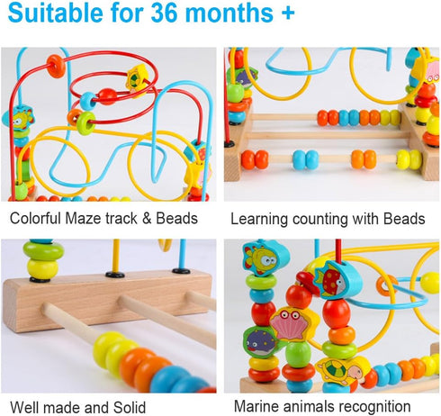 Timy First Bead Maze - Educational Wooden Toy for Toddlers