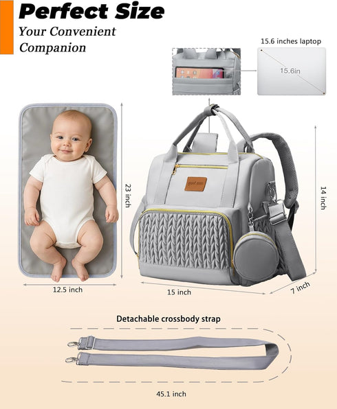 ZCSERTGI Backpack Backpacks,Newborn Diaper Bag,Stylish Waterproof Baby Diaper Bags with Changing Pad,Insulated