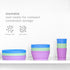 Set Ubbi Food-Grade Non-Toxic Toddler Feeding with Interchangeable Suction Base, Stainless Steel Utensils, BPA-Free