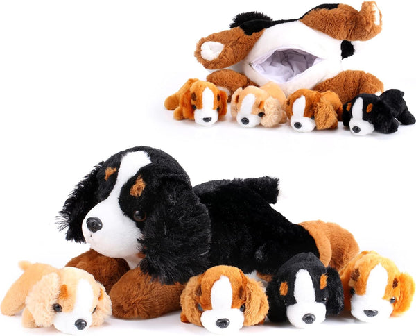 Skylety 5 Pcs Dog Stuffed Animal Puppy Stuffed with Babies Inside 1