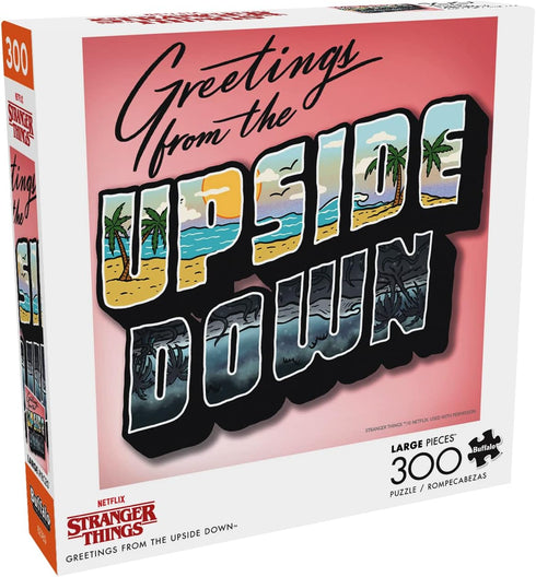 Buffalo Games Stranger Things Greetings from The Upside Down, 300 Piece Jigsaw Puzzle for Families, Perfect for Game