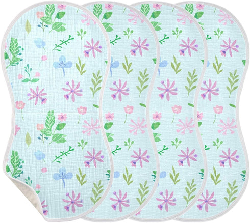 Kagirah Cozy Baby Burp Cloths, Soft Absorbent Burping Cloths for Babies, Cotton Milk Spit Up Rags, Large Size
