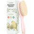 Baby Hair Brush - Soft Goat Bristles, Cradle Cap Brush for Infant, Toddler, Kids (Blush, Oval)