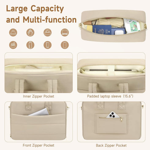 Zalirium S1/S2 15.6" Pack,Camel Breast Pump Bag with Insulated Breast Milk Cooler Pocket, Fits Spectra & Most Pumps