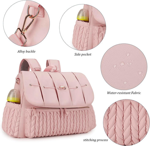 Backpack Backpack Lmbabter Diaper Bag Messenger Bag Travel Maternity Bags Stylish Baby Bag with Changing Pad for Mom