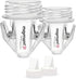 Maymom Breastmilk Storage Bag Adapters, Compatible with Spectra S1, S2 Pumps, Clear BPA Free Material