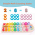 QZMTOY Preschool Educational Montessori Toys, Toddler Puzzles Number Shape Sorter for Kids Age 3-5