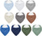 NISXABEBE Muslin Baby Bibs,Soft Triangular Baby Bandana Drool Bibs for Baby Boy Girl,Solid
