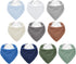 NISXABEBE Muslin Baby Bibs,Soft Triangular Baby Bandana Drool Bibs for Baby Boy Girl,Solid