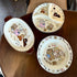 ESTINTENG -8 inch Cute cartoon bear ceramic bowl home high grid dish hand-held bathtub bowl