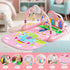 Tummy 0 3 6 9 12 Baby Play Mat Kick and Play Piano GymBaby Floor Play Gym Time MatBaby Activity Mat with Music Lightsat