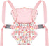 GAGAKU Baby Doll Carrier for Little Girls, Reborn Baby Doll Carrier for Toddlers 1-3 Years Old - Pink Rose of Sharon