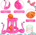 Pool Toys for Kids Adults, Inflatable Pool Basketball Hoop & Ring Toss Game, 2-in-1 Floating Outdoor Party Water Toy