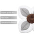 PandaEar Baby Bath Pad for Infant Newborn, Soft Flower Petals for Sink Bathtub Essentials (Grey)