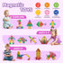 52PCS Set 3+ Mini Magnetic Tiles for Toddlers,Travel Magnetictile with Iron Case for Kids,Magnet Blocks Building Toys