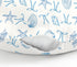 Summer Conches Bows Sea Baby Nursing Pillow Covers for Boy Girl Ocean Seashells Beach Nursery Feeding Pillowcase
