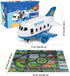 5 1 3 4 5 6 Dwi Dowellin in Airplane Toys with Light and Sound,Police car Toys with Activity Mat, Christmas Birthday