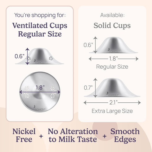 999 1.8x0.6) Silver Nipple Covers Breastfeeding: Pure Silver Nipple Shield | Silver Nursing Cups w/Breast Shields