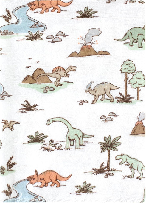 Hudson Baby Unisex Baby Burp Cloths Bundle, Dinosaur Adventures, One Size Cotton Flannel