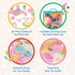 Set 3+ Years(34 Battat Play Circle Dish Plates, Cups, and Tea Party Toys Kitchen Toys for Toddlers Pretend Play Pieces)
