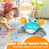 Crawling Crab Baby Toy - Light-Up Walking Dancing Moving Crab with Music & Obstacle Avoidance, Tummy Time Gifts for