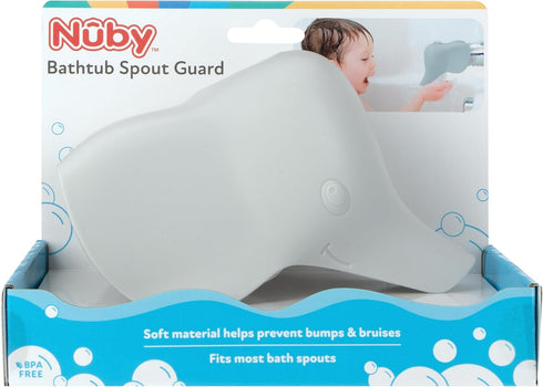 Nuby Safety Bathtub Spout Guard with Top Opening for Diverter, Elephant