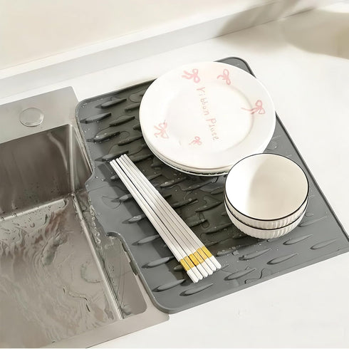 RYJNM Baby Bottle Drying Rack, Silicone Drying Mat - Multifunctional Kitchen Drying Rack