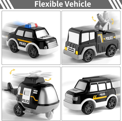 5 1 1 2 3 4 5 1-3 3-5, 1 2 3 4 5 Bennol Toddler in Police Truck Toys for Year Old Boys, Police Rescue Vehicles Car