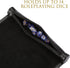 ROSELLE 2 1 in Leather Dice Mat Dice Tray for DND Dice, Scroll Dice Tray and Rolling Mat with Zipper Holder, Compatible