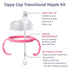 Anpei Sippy Cup Soft Spout Kit Bundle - Compatible with Comotomo Baby Bottles, 5 oz & 8 oz