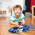 FIGROL Remote Control Car, Transformable Robot RC Car, 2.4Ghz 1:18 Scale Model Police Car with One Button Deformation