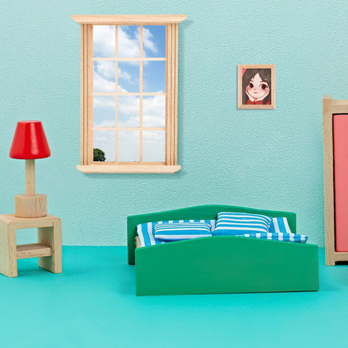 8PCS 1: 12 DOITOOL Dollhouse Windows Scale Miniature Dollhouse Furniture Mini Window Frame Model DIY Doll House