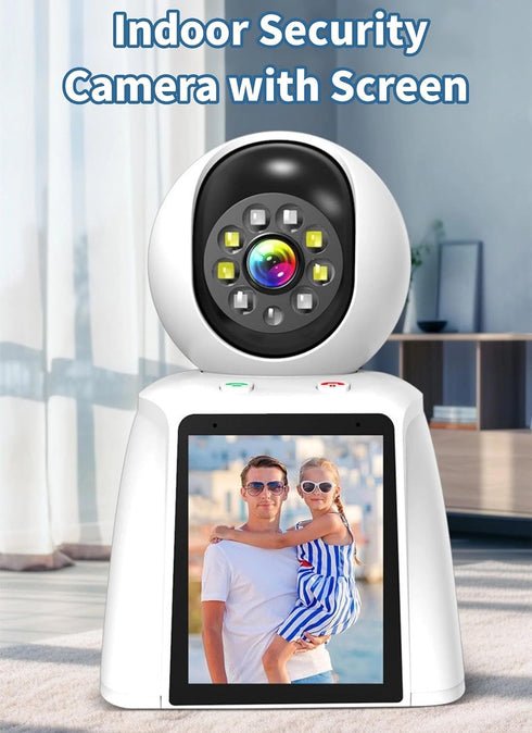 Diyeeni 2K, 360 Indoor Security Camera Pet Camera, Degree Home Security Camera for Baby/Elder/Nanny with Night Vision