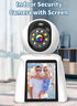 Diyeeni 2K, 360 Indoor Security Camera Pet Camera, Degree Home Security Camera for Baby/Elder/Nanny with Night Vision