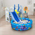 3 48X12Kids Swimming Rings Kiddie Pool for Toddler, Pool, Inflatable Baby Ball Pit Pool, Small Infant Pool (Blue)