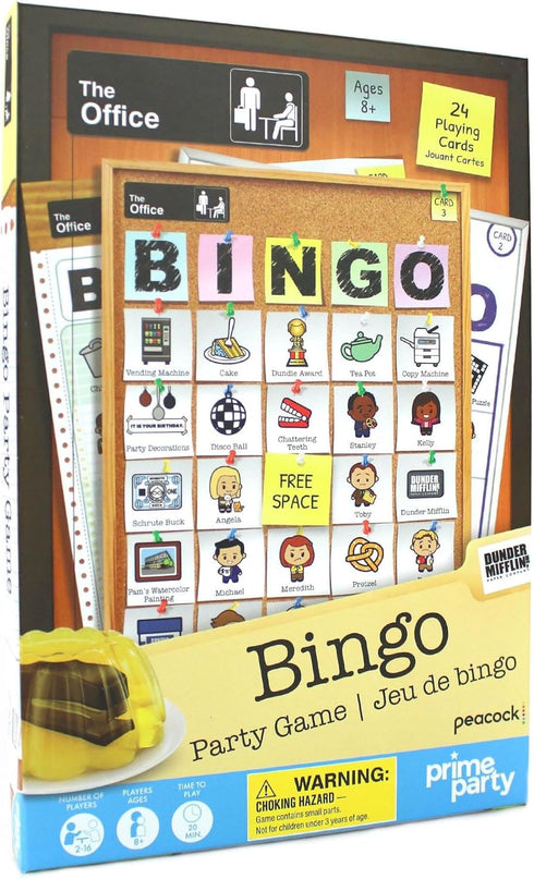 The Office Bingo Board Game for 24 Players, Perfect for Office Parties and Birthday Celebrations