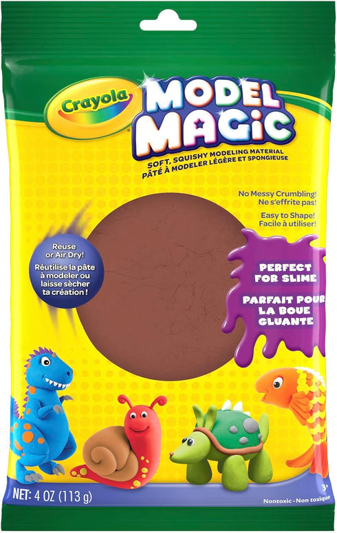Crayola Model Magic 4-Ounce, Earth Tone, Modeling Clay Alternative