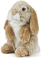 Living Nature Brown Sitting Lop Eared Rabbit Stuffed Animal | Fluffy Rabbit