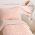 Set 4-Piece Set Toddler Bedding for Girls Pink Jacquard Pom Pom Tufts Bohemian Boho Tufted Dots Crib Toddler Comforter