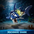 Set 687 12+ INSOON Mechanical Shark Building with LED Light, PCS Movable Ocean Animal with Display Stand, Sea Fish