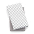 Chicco Lullaby Playard Sheets, Grey Diamond 2-Pack, Grey/White
