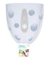 Bath Toy Storage, Bath Toy Organizer, Bath Caddy with Handle, Quick Drying Bin & Scoop for Toddlers and Baby, White