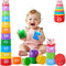 WEEJOYGAM Baby Stacking Cups, Nesting Stacking Toys for Toddlers 1-3, Infant Easter