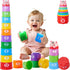 WEEJOYGAM Baby Stacking Cups, Nesting Stacking Toys for Toddlers 1-3, Infant Easter