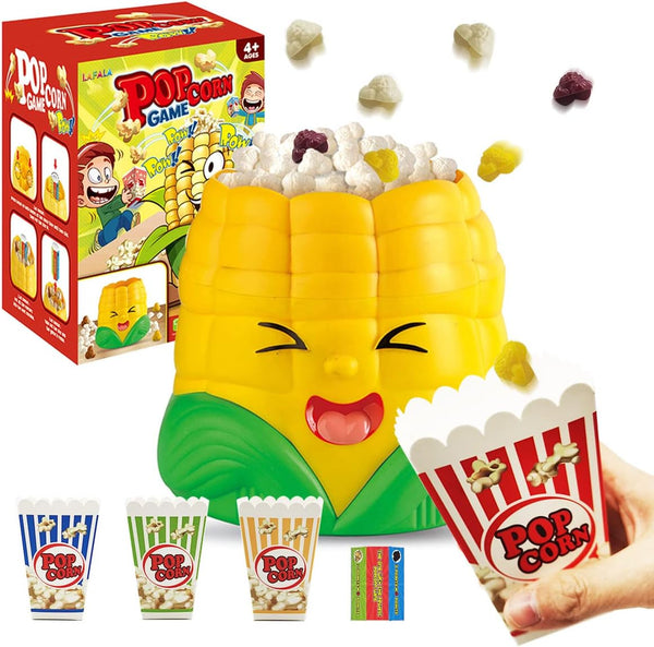 Kids Board Games for Family Night - Who Gets Most Popcorn Board Game for Adults and Kids 8-12, 2-4 Players, Christmas