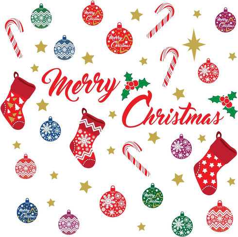 Christmas Decorations Clearance, "Merry Christmas Decor" Wall Murals Decals for Home, Indoor, Nursery